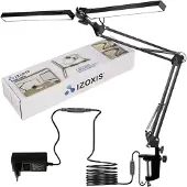 Izoxis Bureaulamp - verstelbaar - 73,5 cm - 3 lichtkleuren - zwart