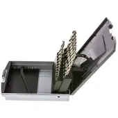 Tameson 19-Piece Spiraalborenset DIN 338 N HSS-G 1 - 10 mm