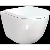 Luca Varess Moreno hangtoilet Glanzend Wit randloos compact