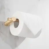 Saniclear Academy toilet rolhouder geborsteld messing mat goud