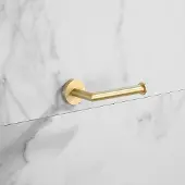 Saniclear Brass toiletrolhouder geborsteld messing mat goud
