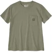 Carhartt T-Shirt Women Irvine Relaxed Dusty Olive Heather-M