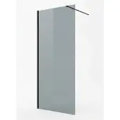 Badplaats Douchewand rizani 100 x 200 cm zwart – inloopdouche 8 mm