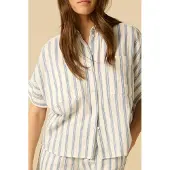Sissy-Boy Witte gestreepte mousseline blouse | Maat: XS