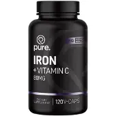 Pure Iron + Vitamin C - 120 v-caps
