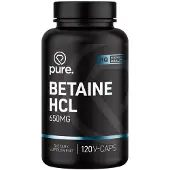 Pure Betaine HCL 650mg - 120 v-caps