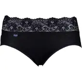 Sloggi Romance Dames Midi slip met kant - Zwart - Maat 38