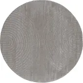 vidaXL Vloerkleden Rond GALATI Grijs Ø 120 CM Polyester