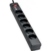 Eaton Protection Strip - Protection contre les surtensions - CA 220-250 V - 2500 watt - connecteurs de sortie : 6 - noir