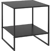 HOMCOM Salontafel - Staal - 40x40x45cm - Zwart