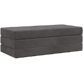 vidaXL Vouwbare Sofa Bed 140 x 67 x 45 cm Donkergrijs