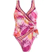 Next Shaping-badpak oranje / rosa / magenta / wit