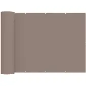 vidaXL Balkon Privacy Scherm 150 x 400 cm Stof met PU-coating Taupe