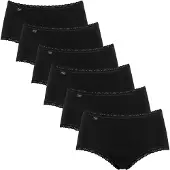 Sloggi Slip '24/7 Cotton Lace' zwart