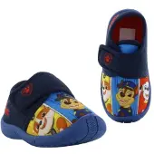 Ryhmä Hau Paw Patrol - Pantoffels kinderen voor jongens - Chase, Marshall en Rubble Sloffen kind met klittenbandsluiting - Schoenen van 2 tot 6 jaar - Maat 24 - Blauw