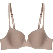 Triumph BH Pure Micro WHP - Racerback bh - Balconette en T-shirt Bh - Naadloze cups - 75C - Taupe