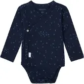 Noppies baby newborn romper Norsik van katoen Blauw Jongens Stretchkatoen V-hals - maat 44