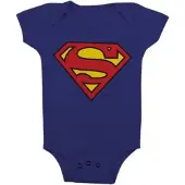 Superman rompertje blauw 6-12 mnd (74-80)
