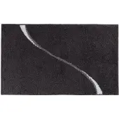 Casilin Badmat Antislip 70x120cm Carve - Waterabsorberende Badkamermat - Wasbaar en Sneldrogend - Voor Douche en Bad - Hoogpolig - Acryl - Rechthoek - Grey