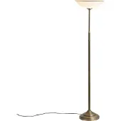 QAZQA Klassieke vloerlamp brons met opaalglas - Katarina
