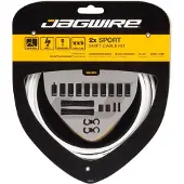 Jagwire 2X Sport Shift Schakelkabel Set voor Shimano/SRAM, wit 2023 Versnellingskabels & Omhulsels