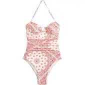 Next Shaping-badpak crème / rosa / rood / donkerrood