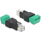 DeLOCK Adapter RJ11/14 male to Terminal Block 4 pin 2-part