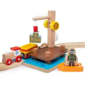 Bigjigs Kraan Dock, Dingy & Duiker