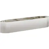 vidaXL verhoogde tuinbed in de tuin, roestvrij staal, 220 x 40 x 40 cm, staal
