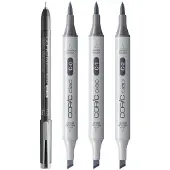 Copic Ciao Shade markerset Light Cool Grey (4 stuks)