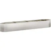 vidaXL Verhoogde tuinbed in roestvrij staal, 300 x 40 x 40 cm, staal