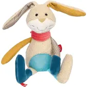 Sigikid Zachte knuffel Patchwork Sweety Konijn, beige