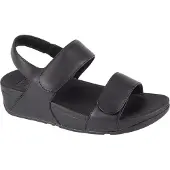 FitFlop Women Lulu Adjustable Leather Back-Strap All Black-Schoenmaat 37