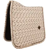 Kentucky Horsewear Horsewear - Zadeldoek velvet horse printing beige jumping