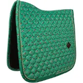 Kentucky Horsewear Horsewear - Zadeldoek velvet horse printing groen jumping