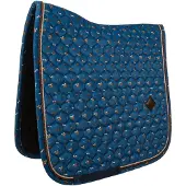 Kentucky Horsewear Horsewear - Zadeldoek velvet horse printing navy pony