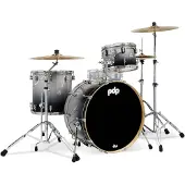 PDP Drums PDCM24RKSB Concept Maple Silver/Black Fade Lacquer 3d. rock shellset