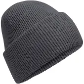 Beechfield Unisex Classic Engineered Crown Beanie voor volwassenen (Grafietgrijs)