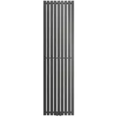 LuxeBath ECD Germany Stella Designpaneelradiator Middenaansluiting 480x1800 mm Antraciet Aansluitset Thermostaat Universeel Hoek- en Doorgangsvorm Vlak Eenlaagse Verticale Radiator Badkamer Radiator Verwarming