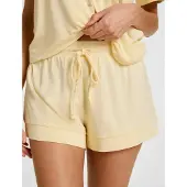 Hunkemoller Korte pyjama lichtgeel