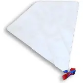Didak Pool Kites Hobby Diamond Vlieger - Tyvek Wit - 58x58 Cm