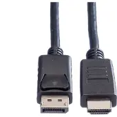 ROLINE GREEN DisplayPort Kabel DP - HDMI, M/M, zwart, 1 m