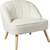 Atmosphera Créateur d'intérieur® Scandinavische fauteuil van waterafstotende bouclé-stof NAOVA