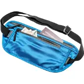 Cocoon Secret Waist Wallet / Silk, Pung, blauw lagune