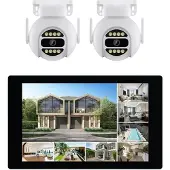 LINK2HOME 2-Camera Motorized Kit - HD - 10.1" Touchscreen - 3MP - Night Vision + IP66