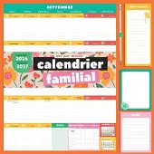 Marabout Calendrier familial bloc mensuel 2026-2027