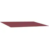 vidaXL Vervangingsdoek voor zonnescherm Bordeauxrood 500 × 350 cm
