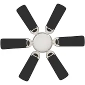 vidaXL Plafondventilator met licht Ø 82 cm Zwart