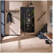 Meubelplaats Kapstok custom 6 haken hoedenplank - Massief acacia naturel