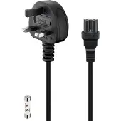 Pro UK Mains Connection Cable, 1.5 m, Black